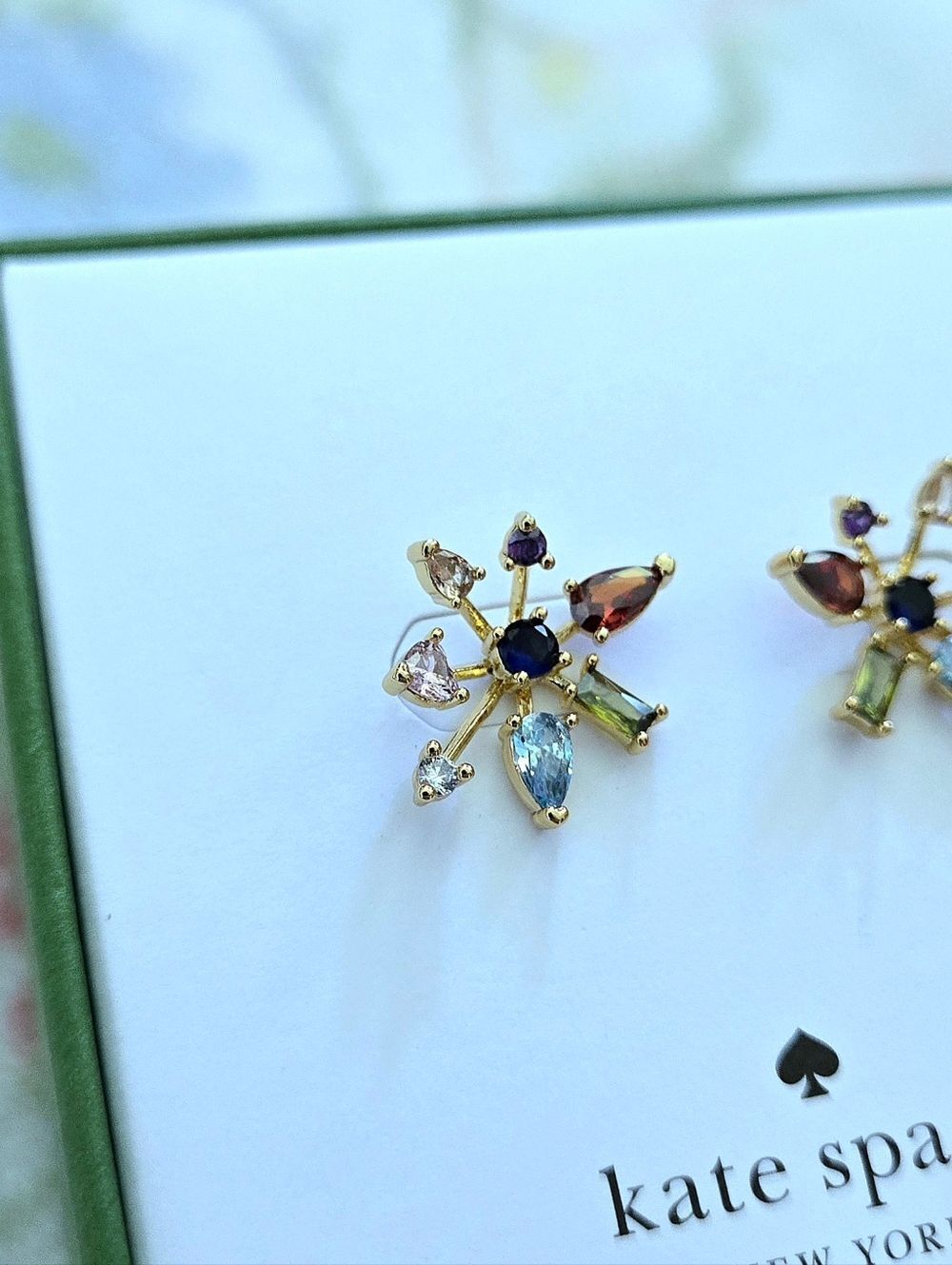 Kate Spade♠️ "Firework🎆 Floral💐" Earrings - Picture 4 of 16